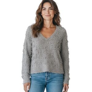 Sweater - A beautiful soul V neck super soft - lilac